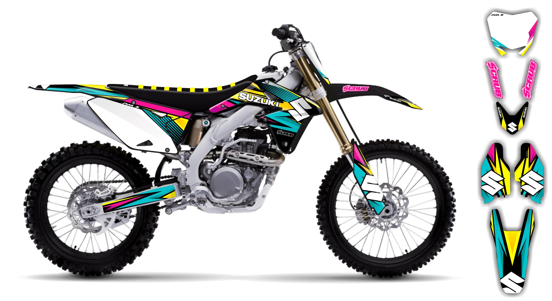 Graphics Kit - Suzuki - RMZ 250 - 2010-2018 - SE1020 - R2