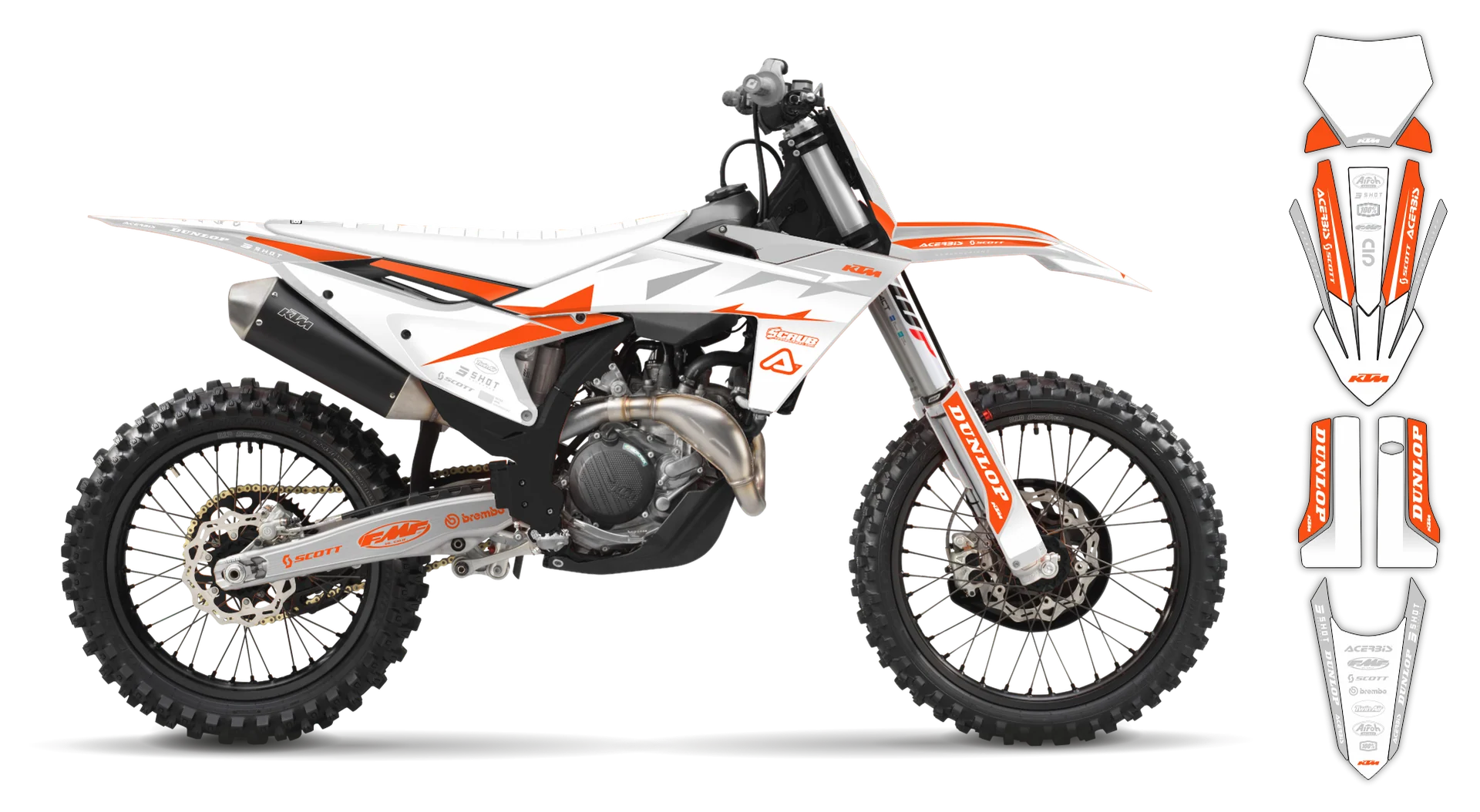 Graphics Kit - KTM - SX SX-F / XC XC-F - 2023-2024 - K19 - R4