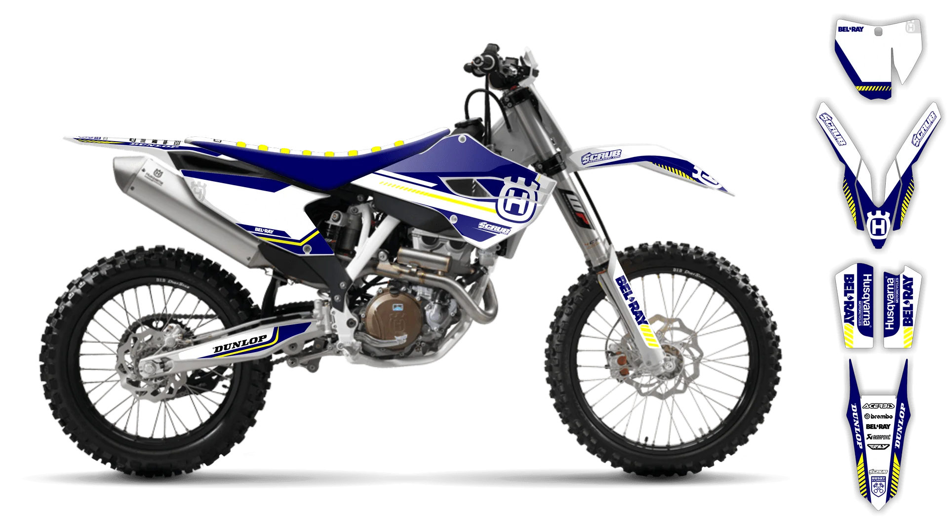 Graphics Kit - Husqvarna 14-> TC-FC-FX Series - 2015 - H5 - LE