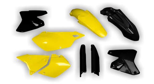 Plastics Kit - Suzuki - DRZ 400 SM - 1999-2024 - Full Kit - Black Yellow