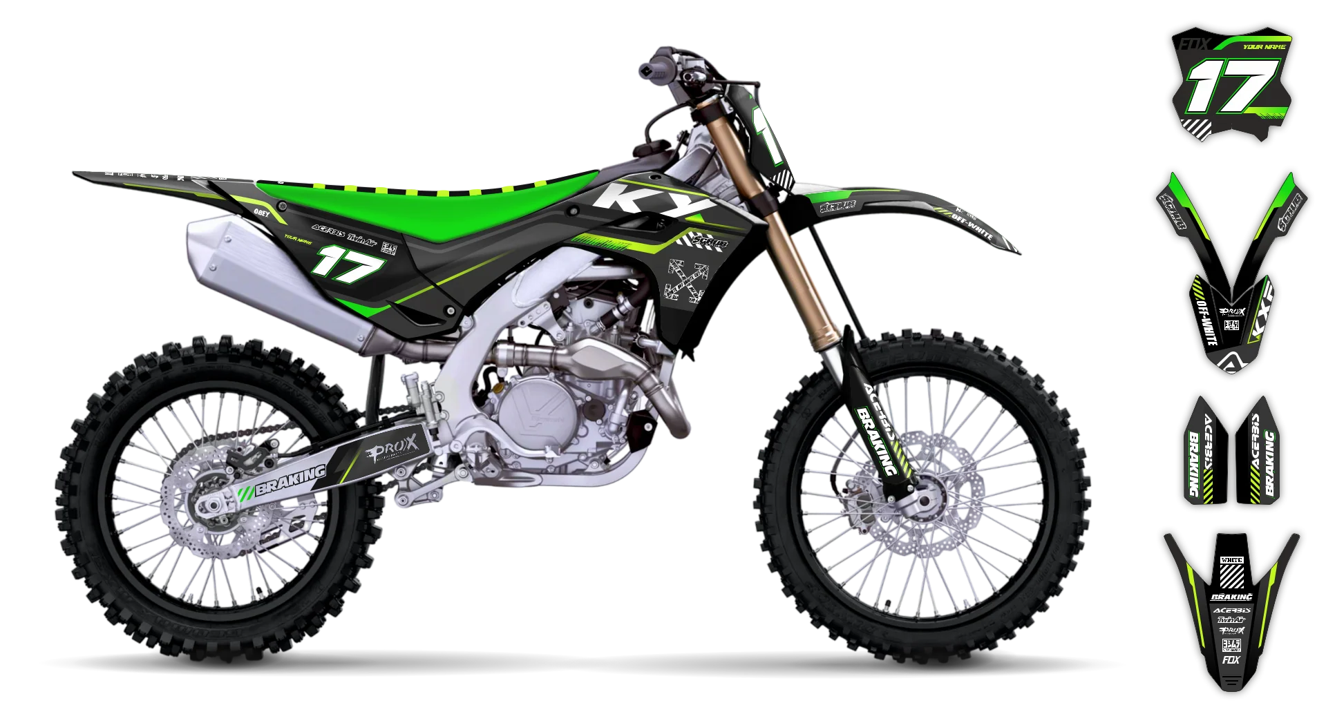 Graphics Kit - Kawasaki - KX 250F - 2025 - SWARM - R5