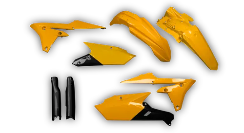 Plastics Kit - Yamaha - WR250F - 2015-2019 - Full Kit - Anniversary Yellow Trim Kit