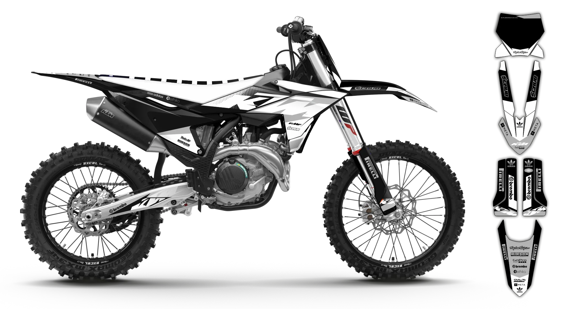 Graphics Kit - KTM - SX SX-F / XC XC-F - 2025 - K15 - R4