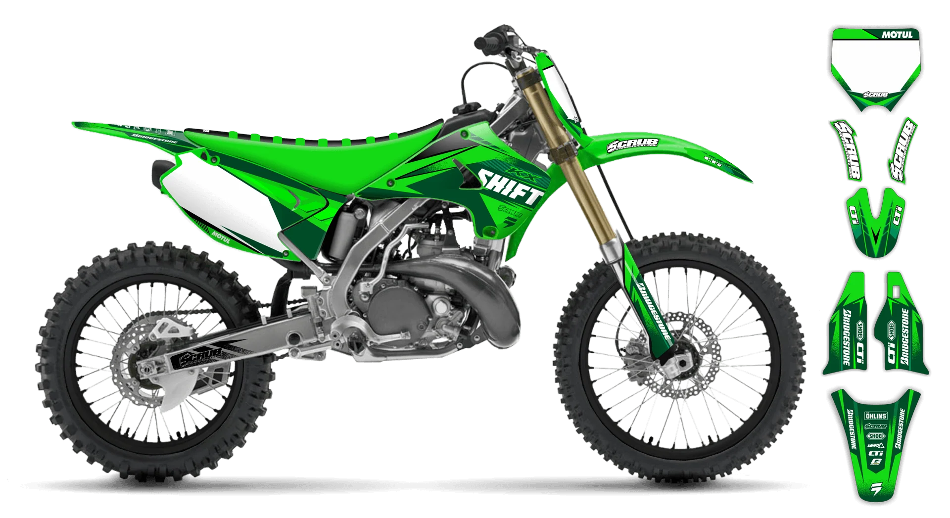 Graphics Kit - Kawasaki - KX 500 - 1989-1993 - Ragnar - R1
