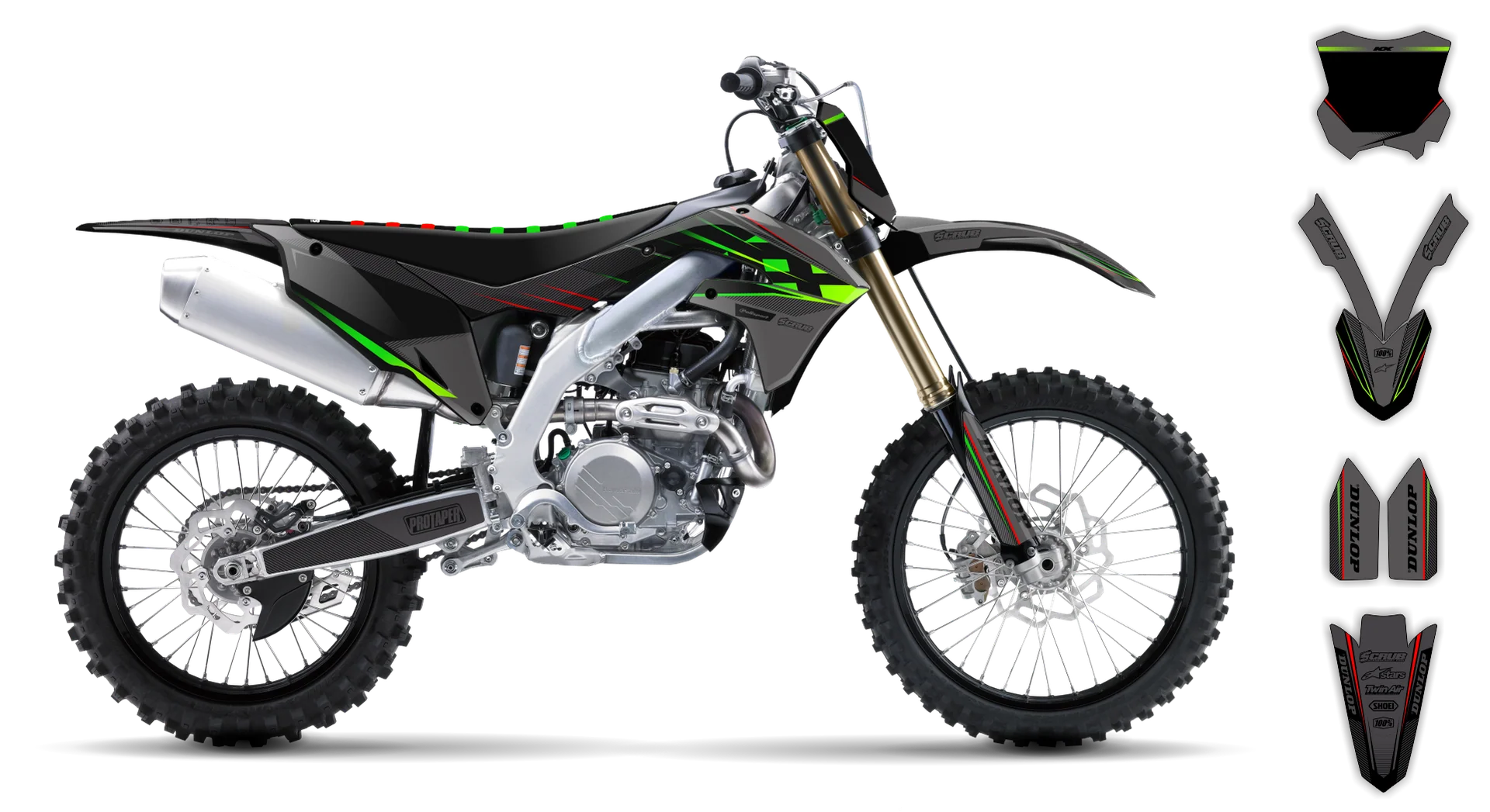 Graphics Kit - Kawasaki - KX 125 - 2003 - SE1067 - R1