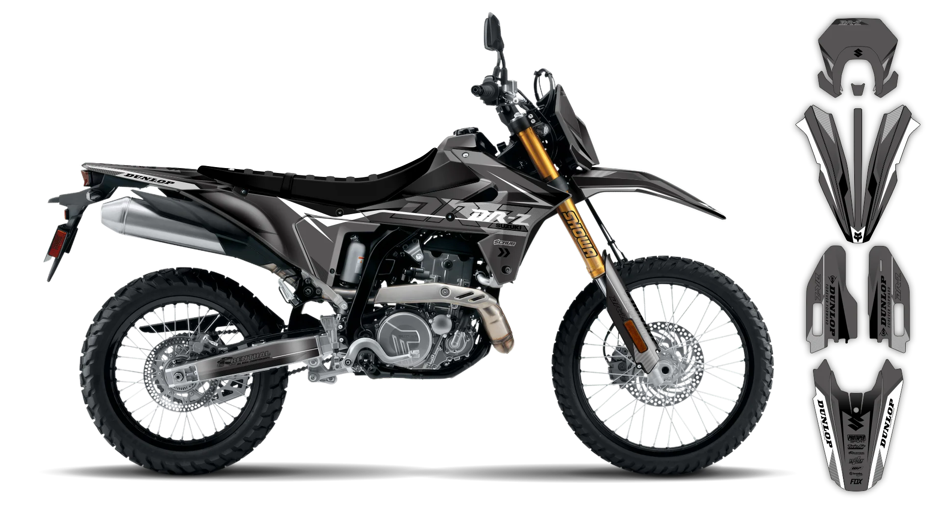 Graphics Kit - Suzuki - DR-Z4S Enduro - 2025-2026 - DRZ S5 - R1