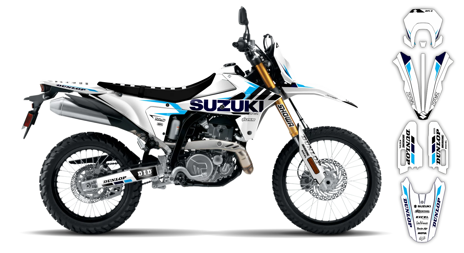 Graphics Kit - Suzuki - DR-Z4S Enduro - 2025-2026 - SE1077 - R1