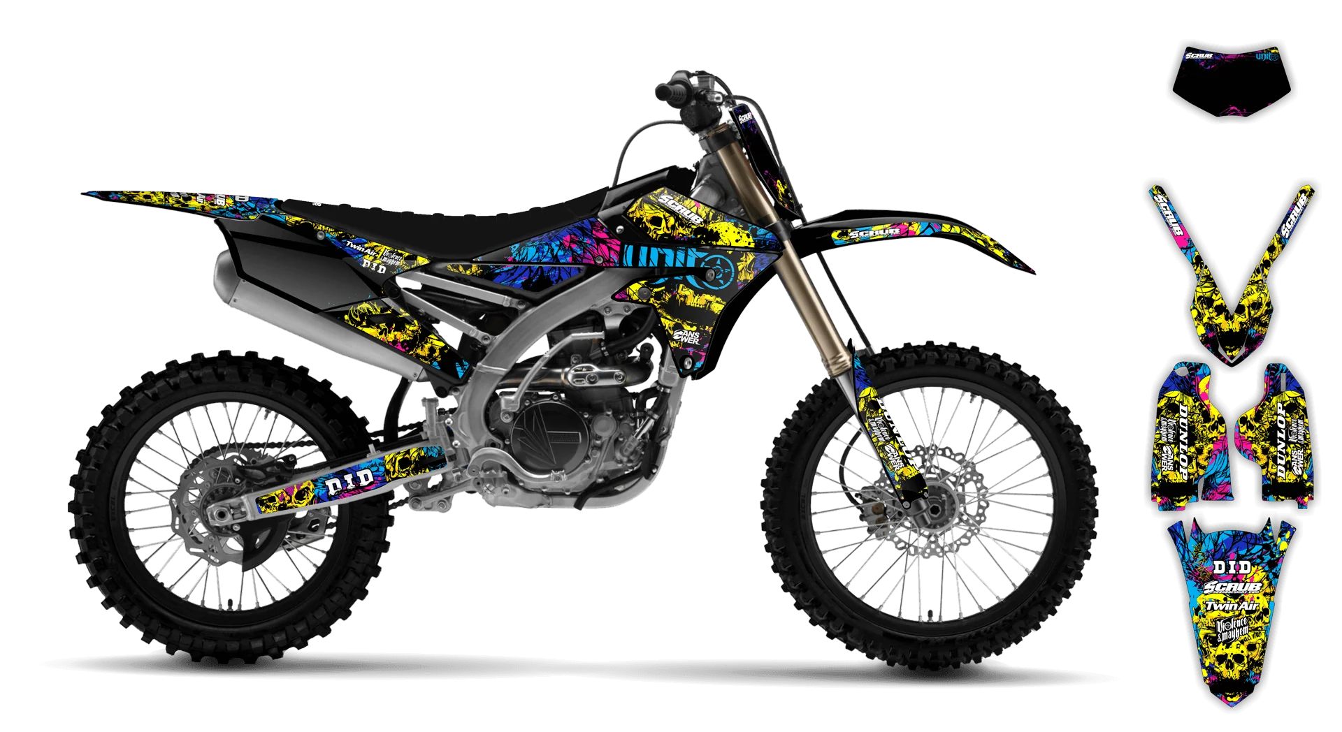 Graphics Kit - Yamaha - WR450F - 2016-2018 - Wasabi - LE