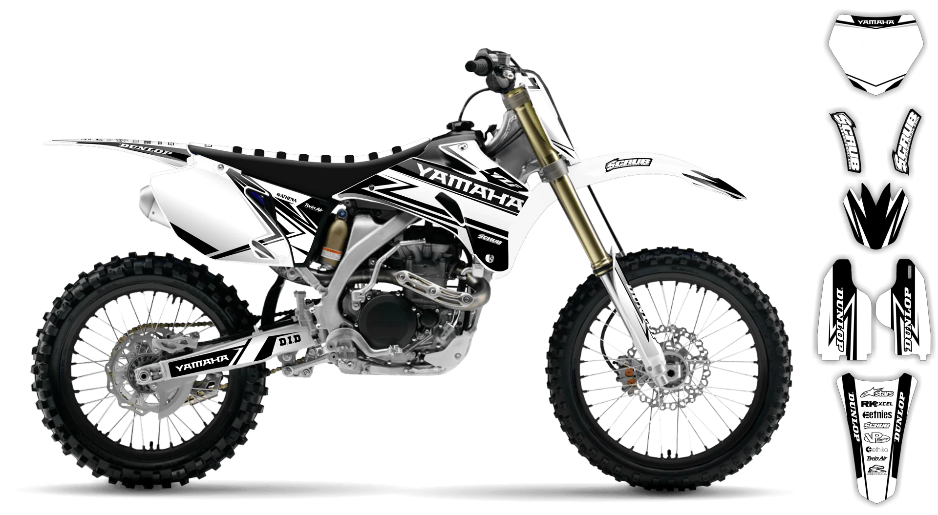Graphics Kit - Yamaha - YZ450F - 2008-2009 - Evolution - R3