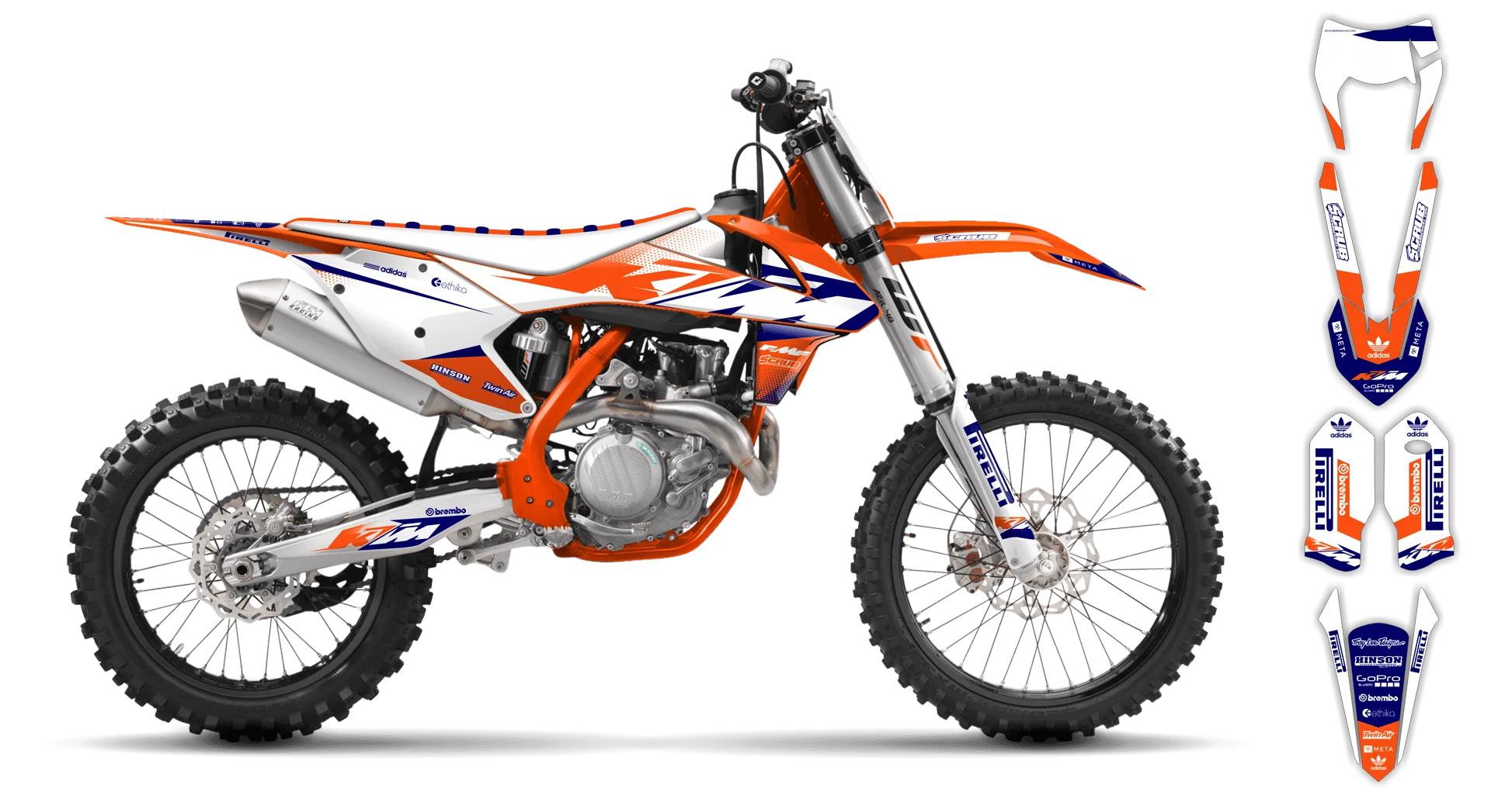 Graphics Kit - KTM - EXC EXC-F / XC-W XCF-W - 2017-2019 - K15 - LE