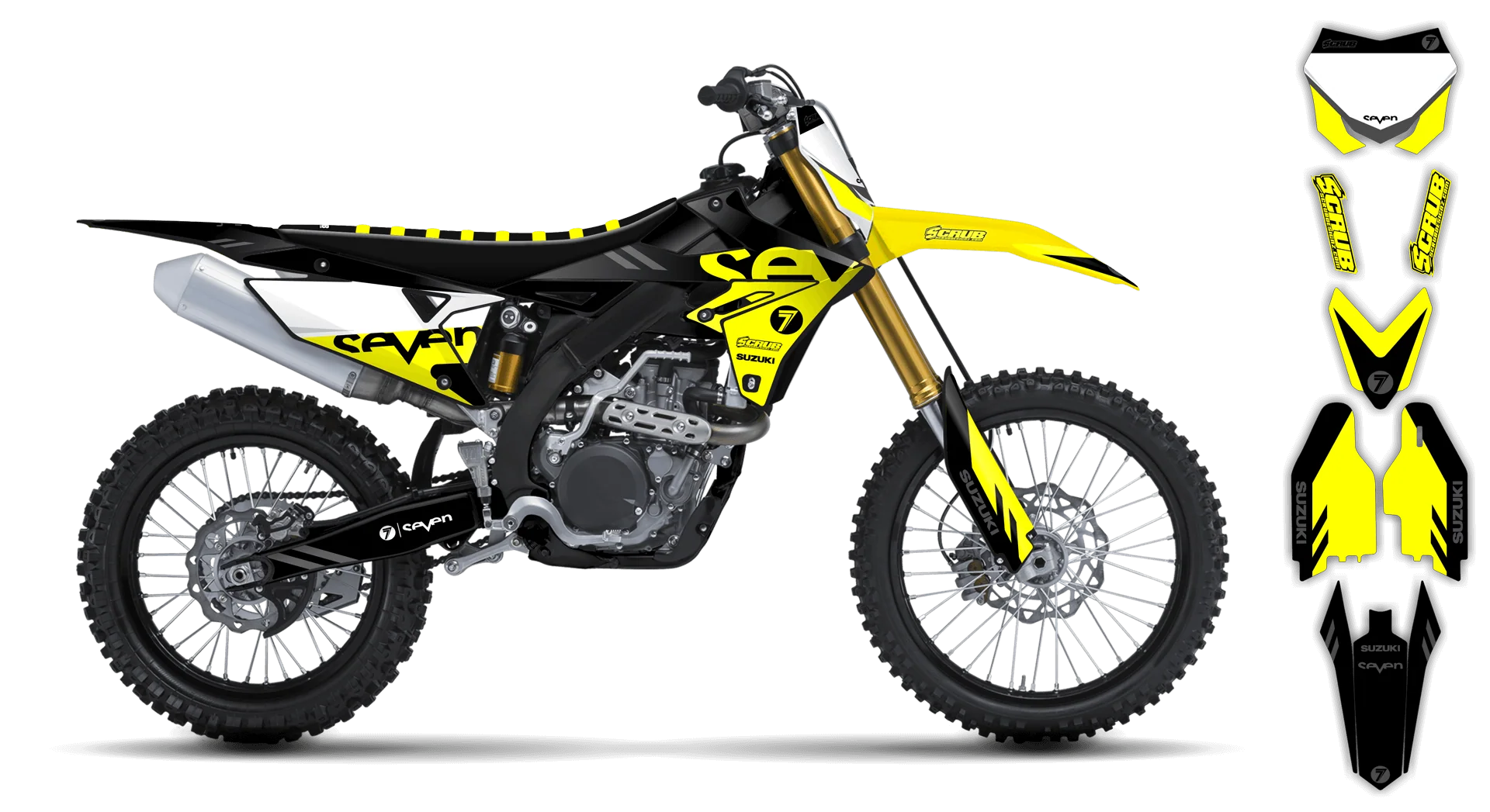 Graphics Kit - Suzuki - RMZ 250 - 2019-2025 - Crones - LE