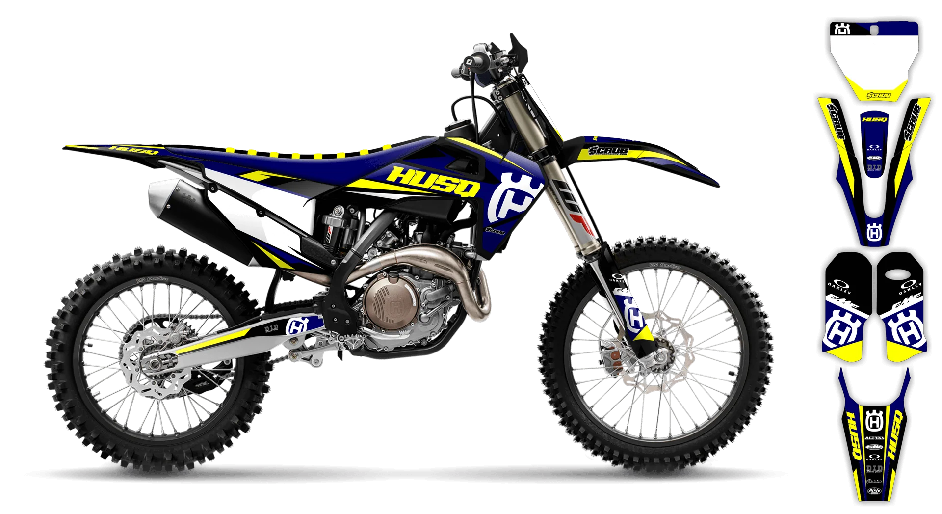 Graphics Kit - Husqvarna 14-> TC-FC-FX Series - 2019-2022 - H-SE1056 - R1