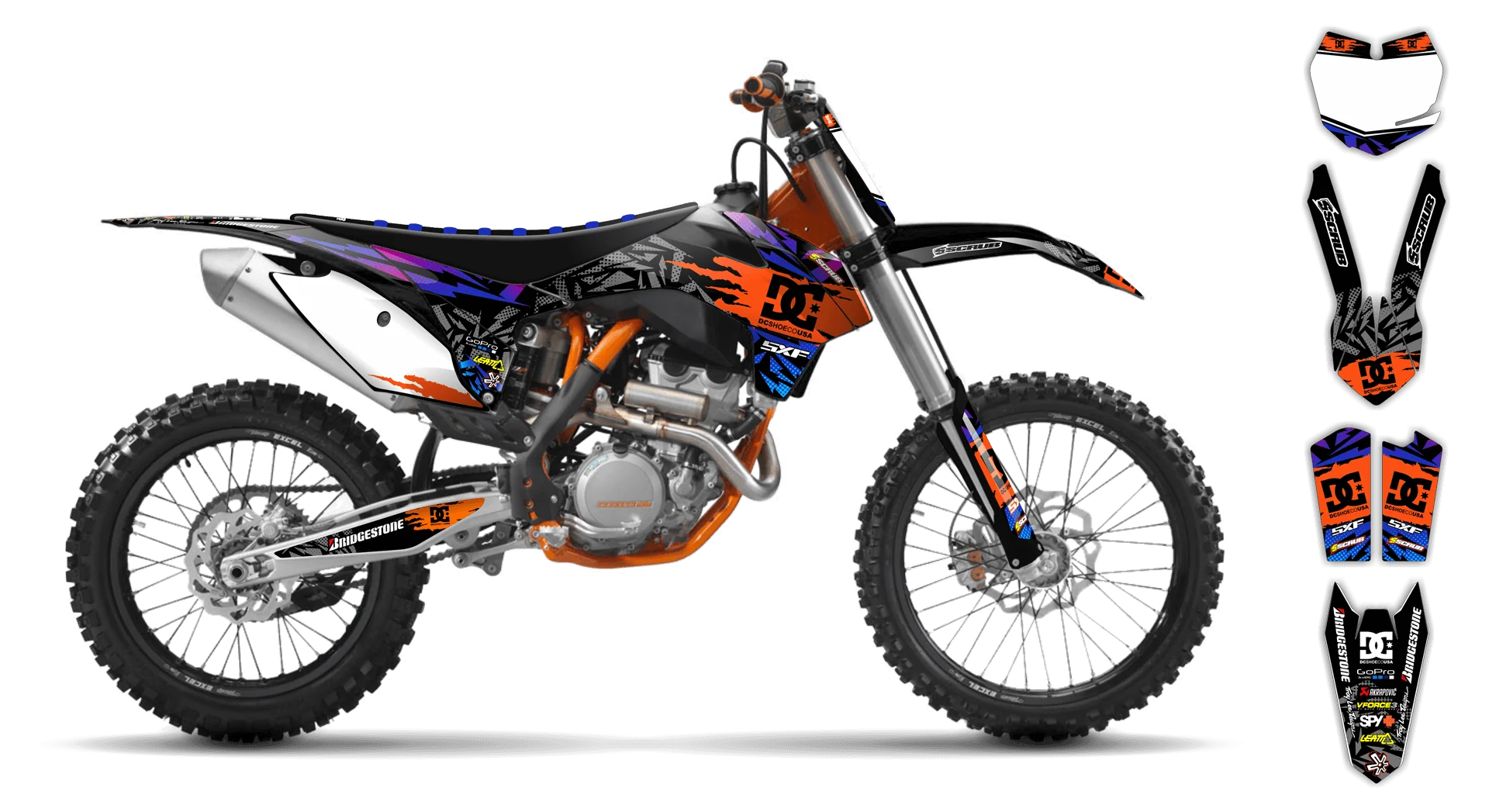 Graphics Kit - KTM - SMR Series - 2005-2007 - Kicker - LE