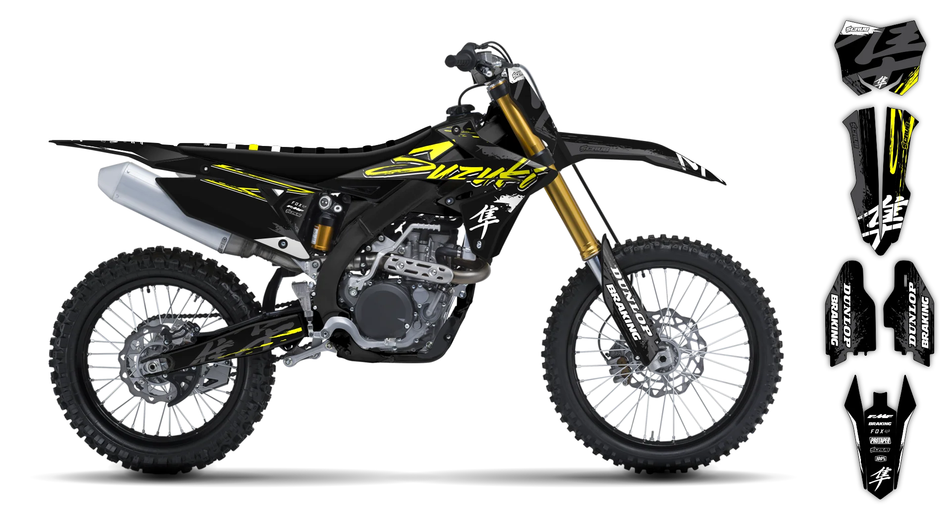 Graphics Kit - Suzuki - RMZ 250 - 2019-2025 - SE1104 - R1