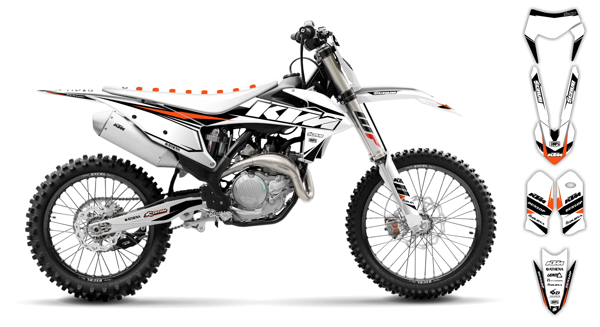 Graphics Kit - KTM - EXC EXC-F / XC-W XCF-W - 2020-2023 - K1 - R1