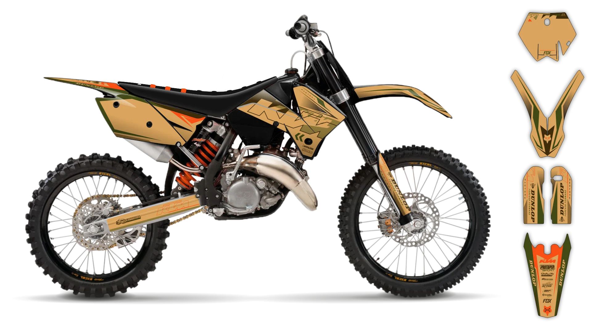 Graphics Kit - KTM - SX SX-F / XC XC-F - 2005-2006 - K5 - R1
