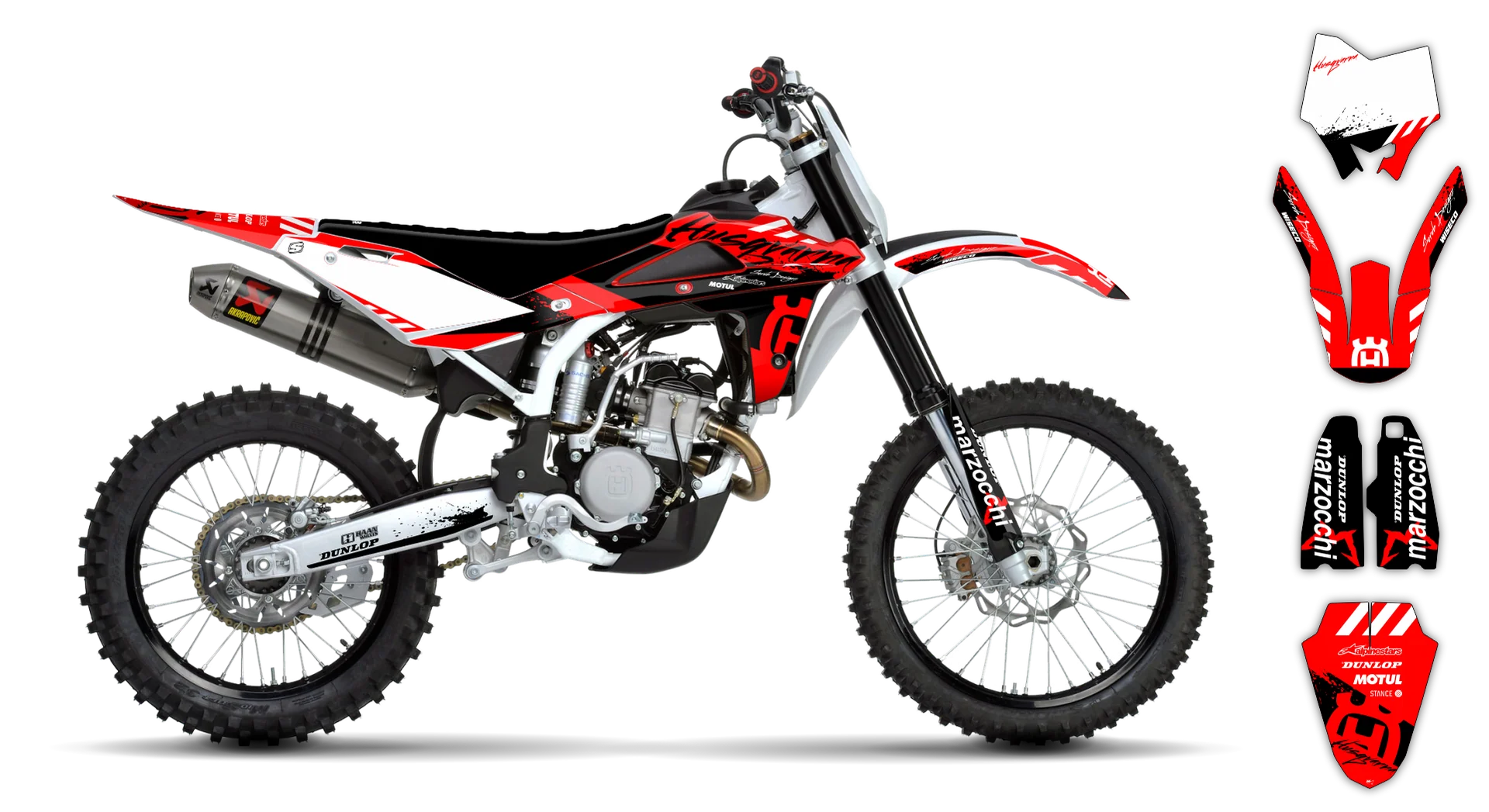 Graphics Kit - Husqvarna 05-13 - CR 50 - 2009-2013 - H-SE1086 - R1