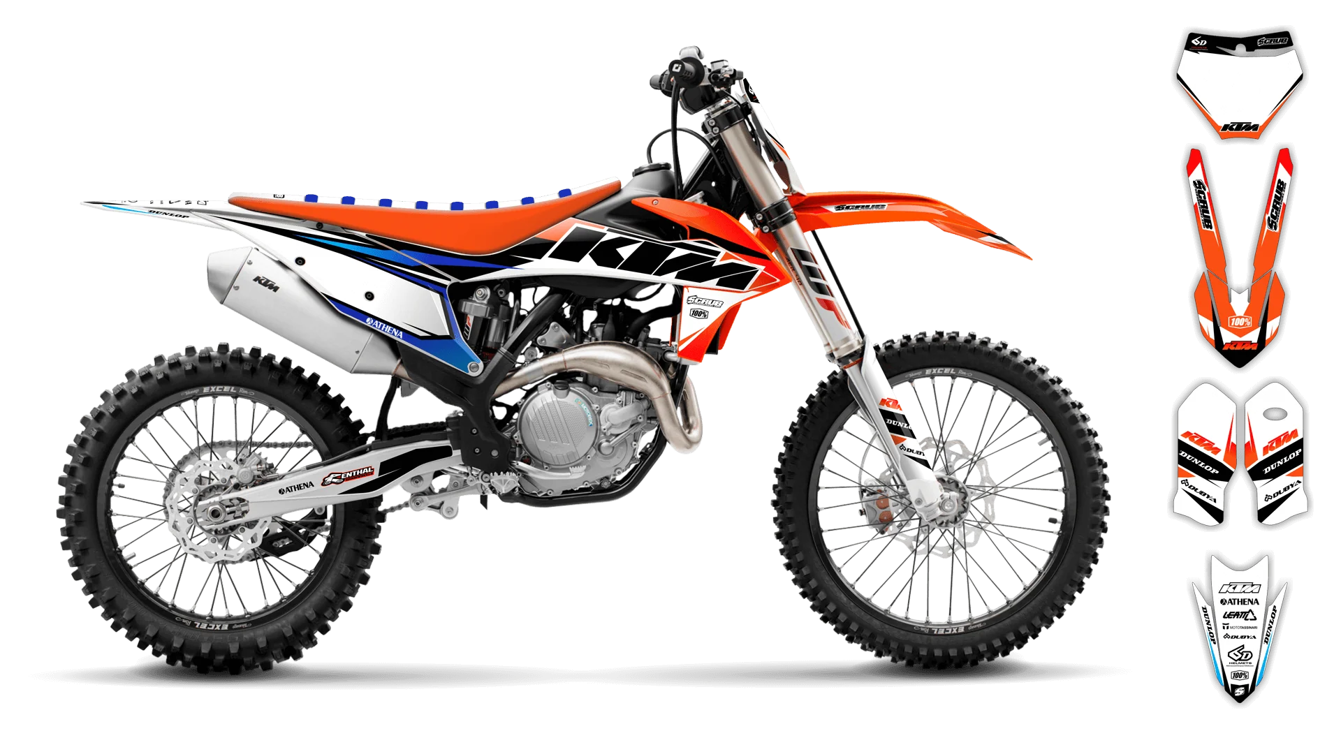 Graphics Kit - KTM - SX SX-F / XC XC-F - 2019-2022 - K1 - R2