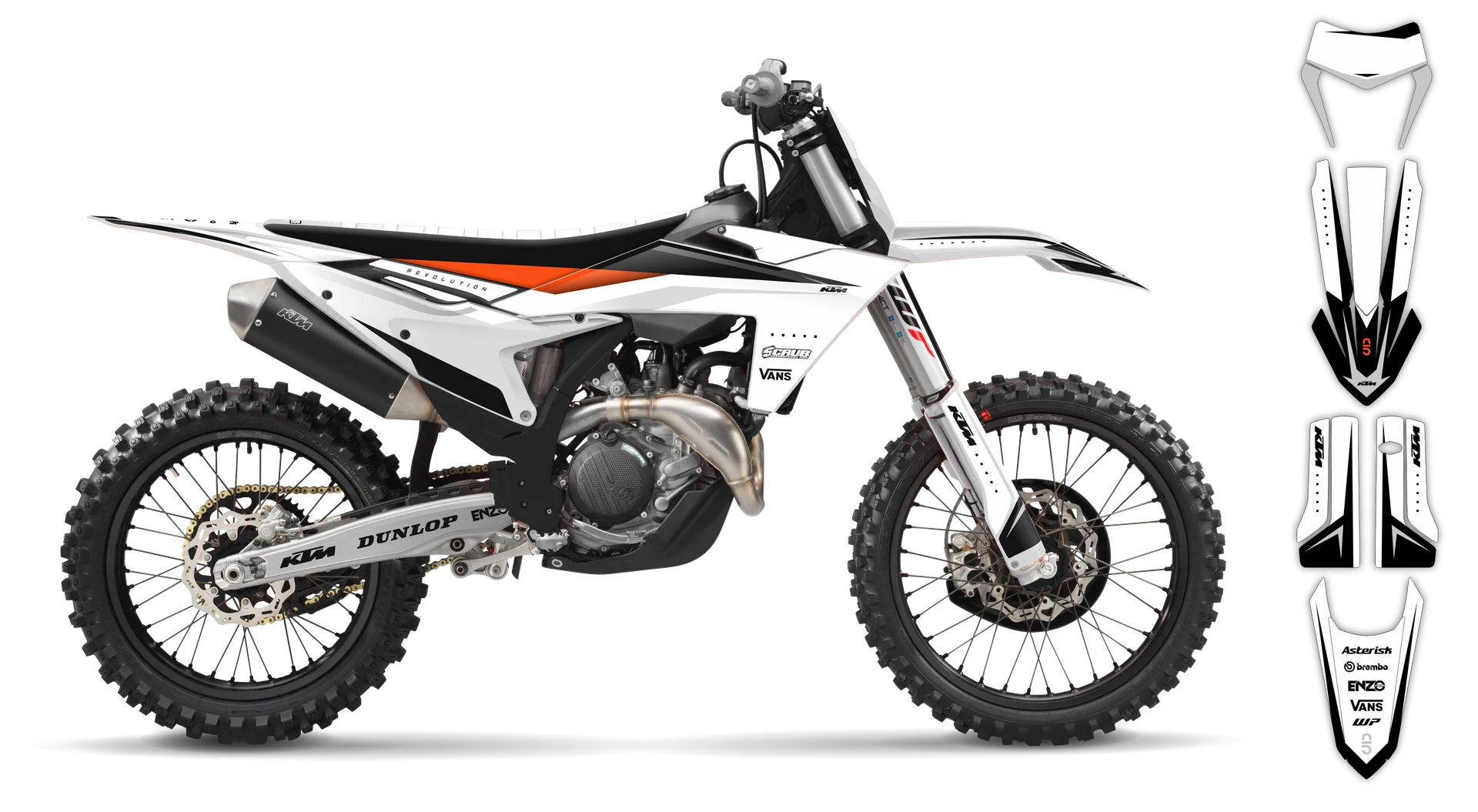 Graphics Kit - KTM - EXC EXC-F / XC-W XCF-W - 2024-2025 - K-SE1099 - R1