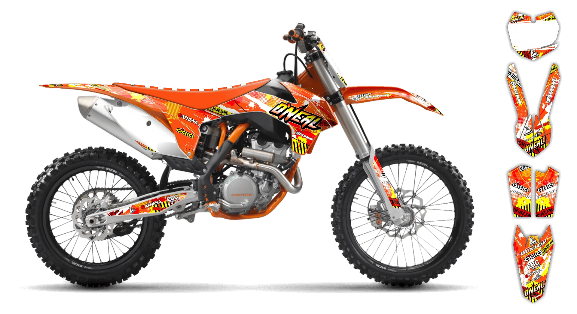 Graphics Kit - KTM - SMR Series - 2005-2007 - H2 - R1