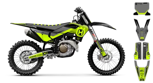 Graphics Kit - Husqvarna 14-> TC-FC-FX Series - 2023-2024 - Fluo H15 - ST