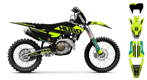 Graphics Kit - Husqvarna 14-> TC 65 - 2024-2025 - Fluo H-SE1060 - ST