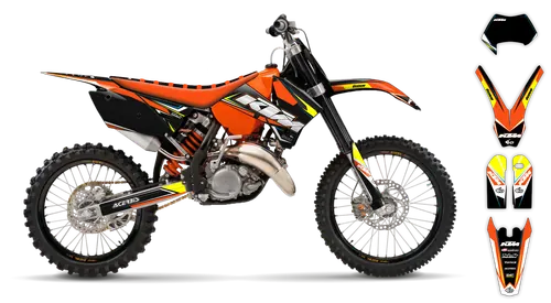 Graphics Kit - KTM - EXC EXC-F / XC-W XCF-W - 2005-2007 - K4 - ST