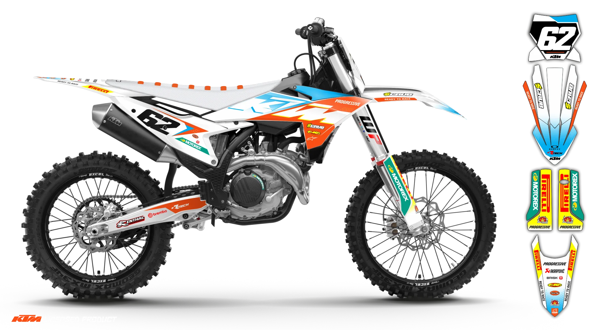 Graphic Kit - KTM - ENDURO 690R - 2019-2024 - K23 - R3