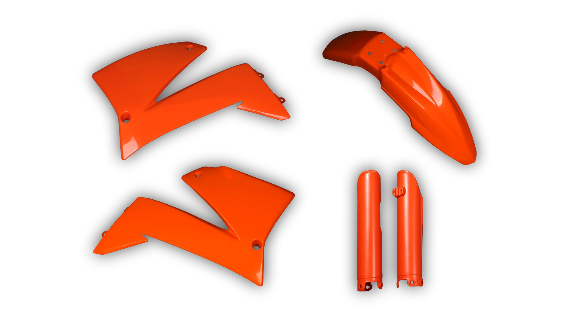 Plastics Kit - KTM - LC4 625-660 SMC - 2005-2008 - Full Kit - Orange Trim kit