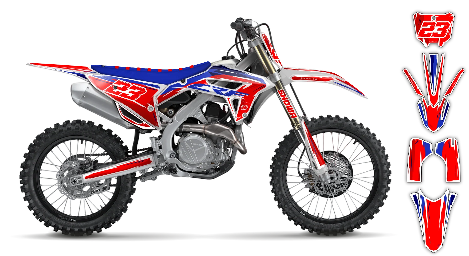 Graphics Kit - Honda - CRF 110 - 2013-2018 - Artlex - R5