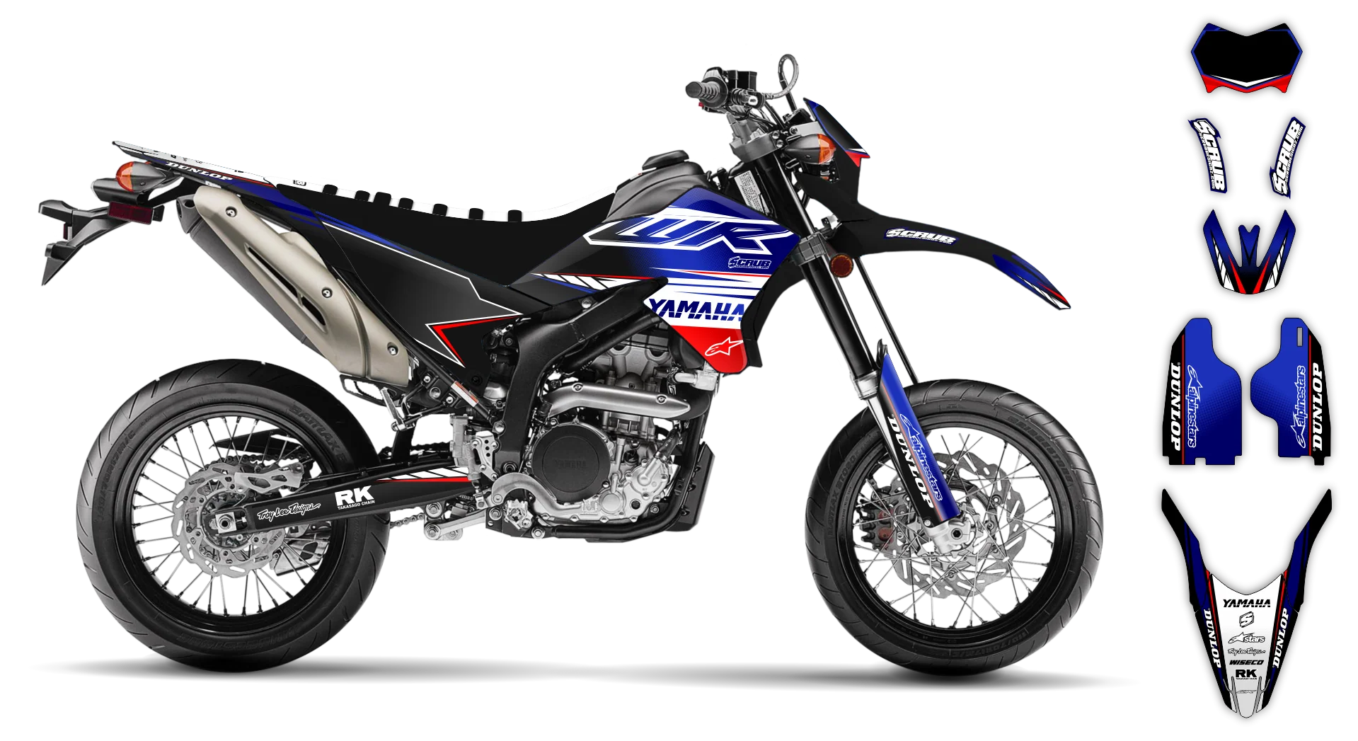 Graphics Kit - Yamaha - WR 250X - 2007-2022 - Boognish - LE