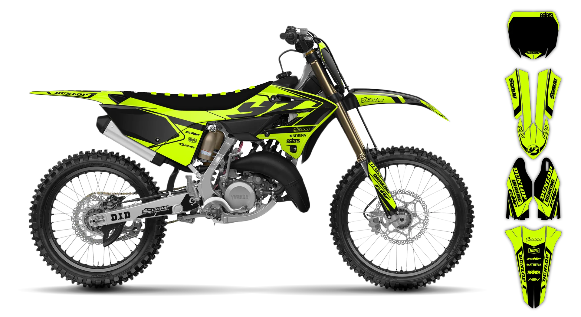 Graphics Kit - Yamaha - YZ 85 - 2022-2025 - Fluo Eclipse - ST