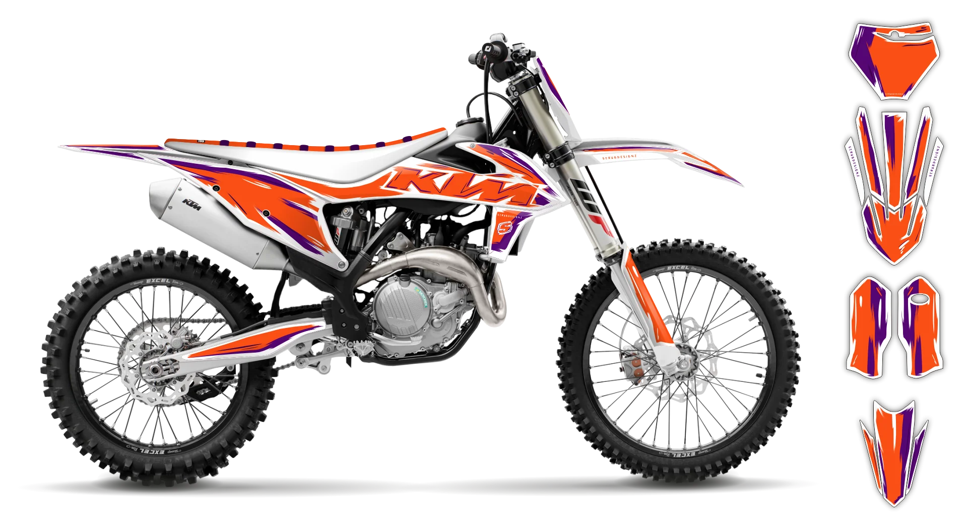 Graphics Kit - KTM - SX SX-F / XC XC-F - 2019-2022 - Artlex - R6