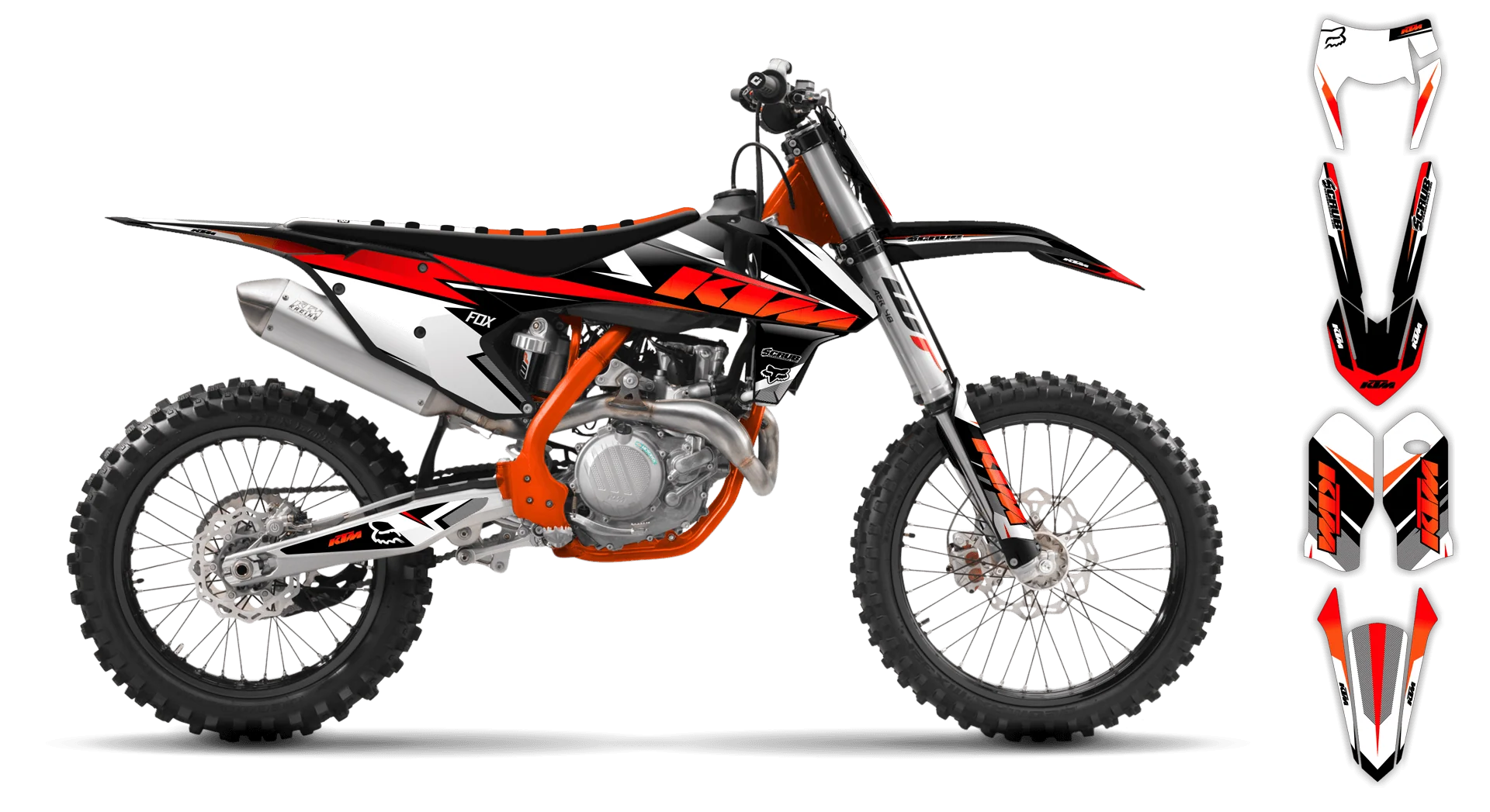 Graphics Kit - KTM - EXC EXC-F / XC-W XCF-W - 2017-2019 - K14 - LE