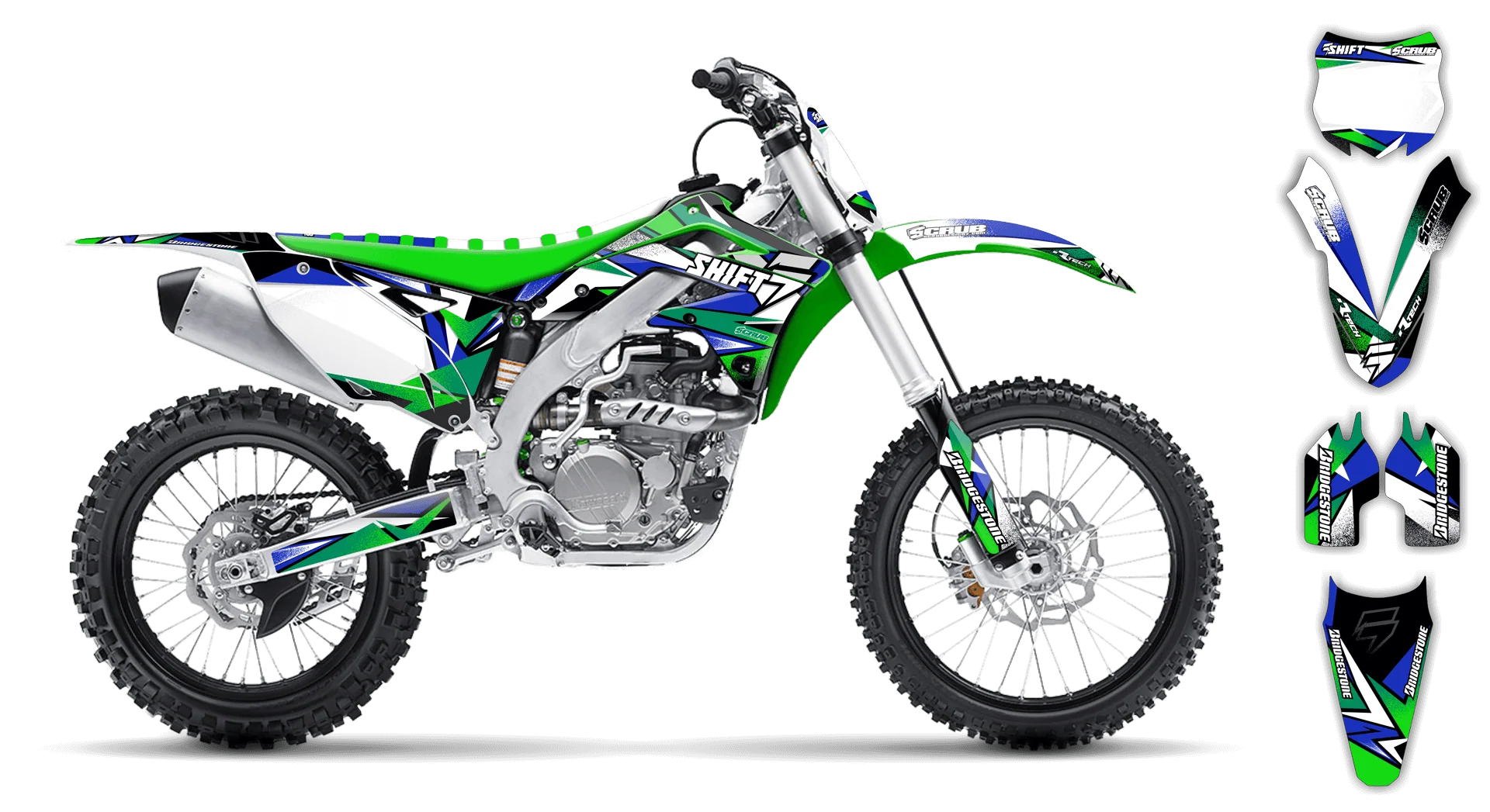 Graphics Kit - Kawasaki - KX 450F - 2013-2015 - X-Rut - LE