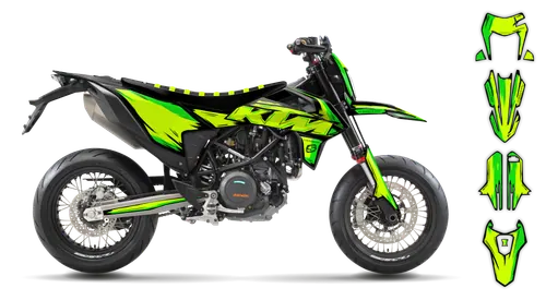 Graphics Kit - KTM - ENDURO 690R - 2012-2018 - Fluo Artlex - ST