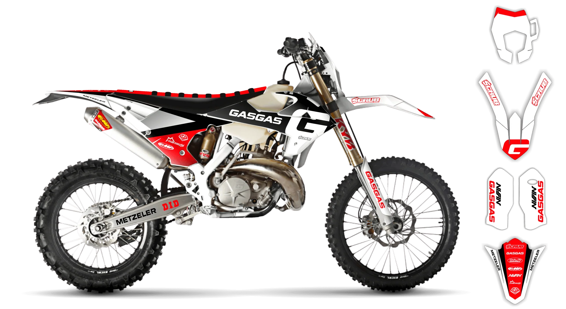 Graphics Kit - Gas Gas - EC EC-F Series - 2018-2020 - Convict - LE