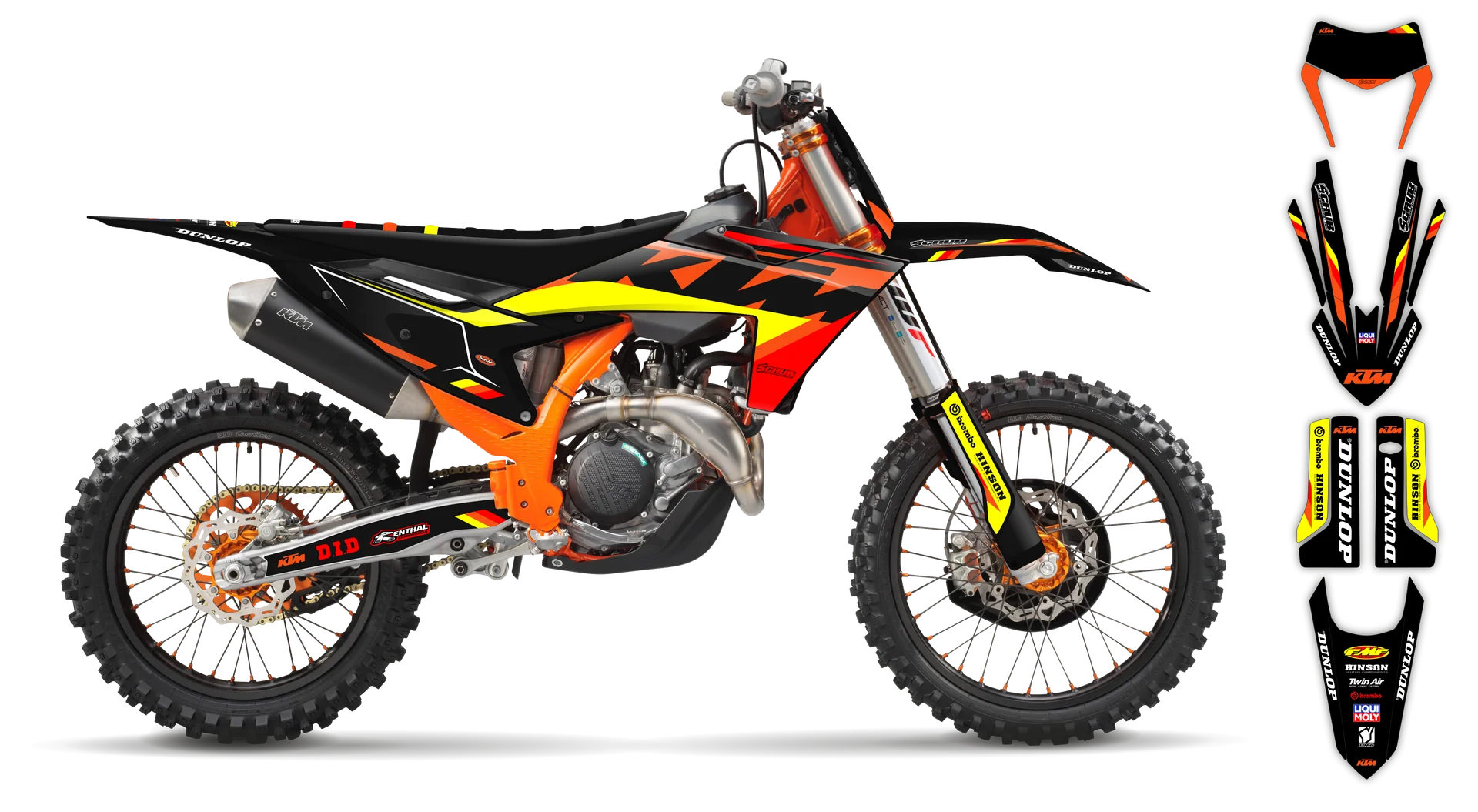 Graphics Kit - KTM - EXC EXC-F / XC-W XCF-W - 2024-2025 - K-SE1072 - R2