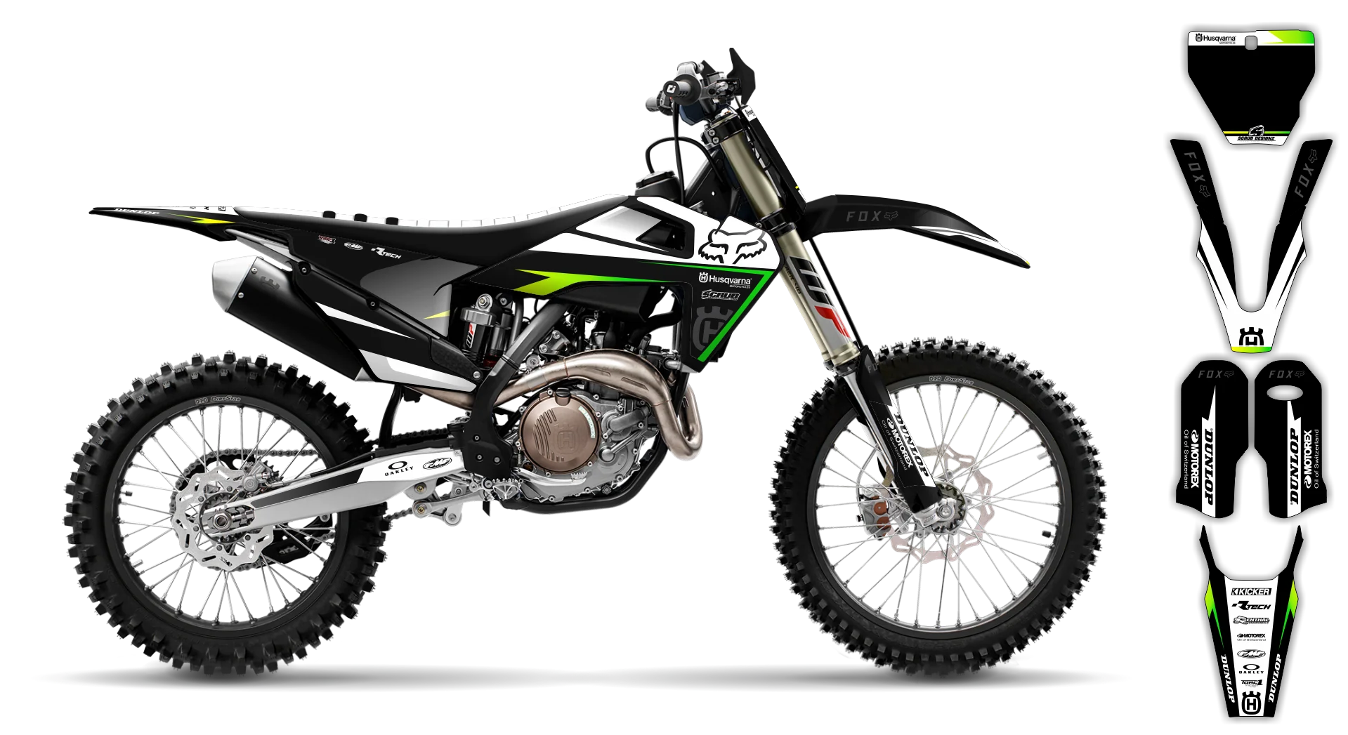 Graphics Kit - Husqvarna 14-> TC-FC-FX Series - 2019-2022 - H-SE1068 - R1