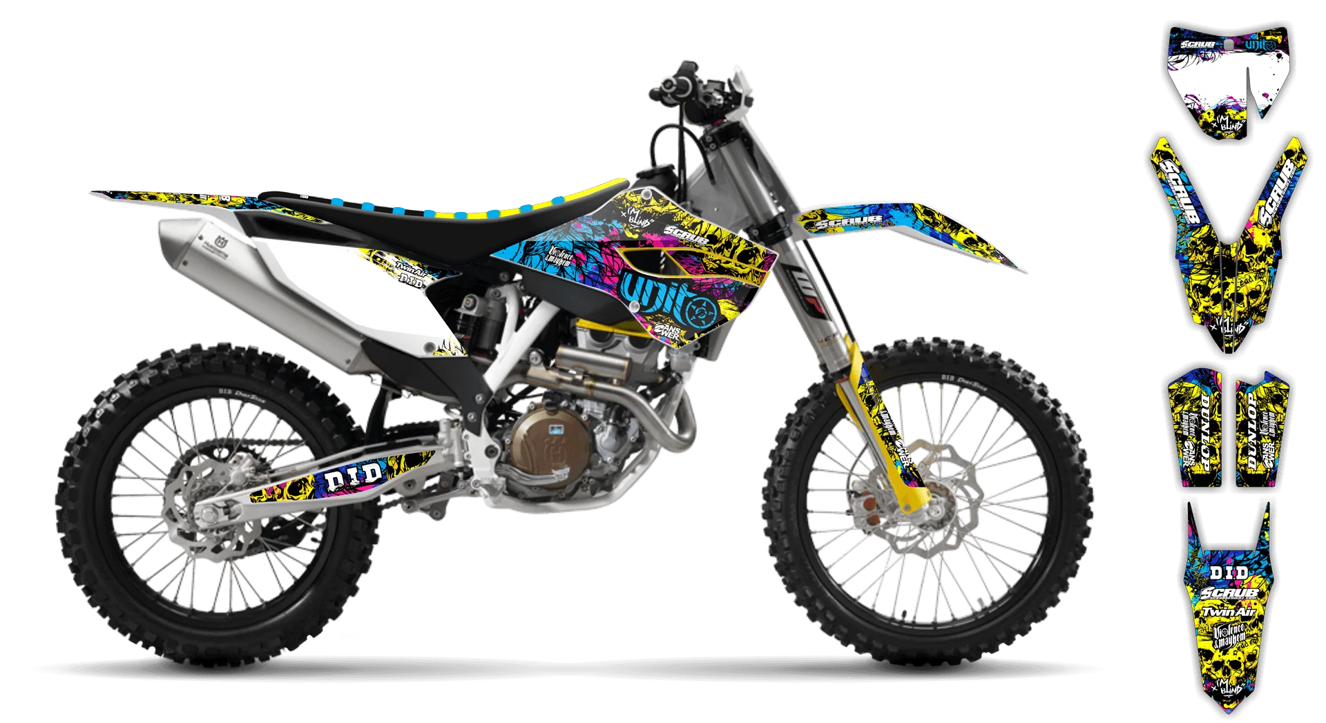 Graphics Kit - Husqvarna 14-> TC-FC-FX Series - 2015 - Wasabi - LE