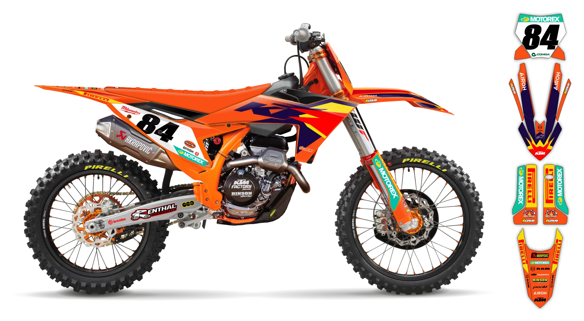 Graphics kit - KTM - SX 50 - 2016-2023 - Factory Replica 2024 - ST