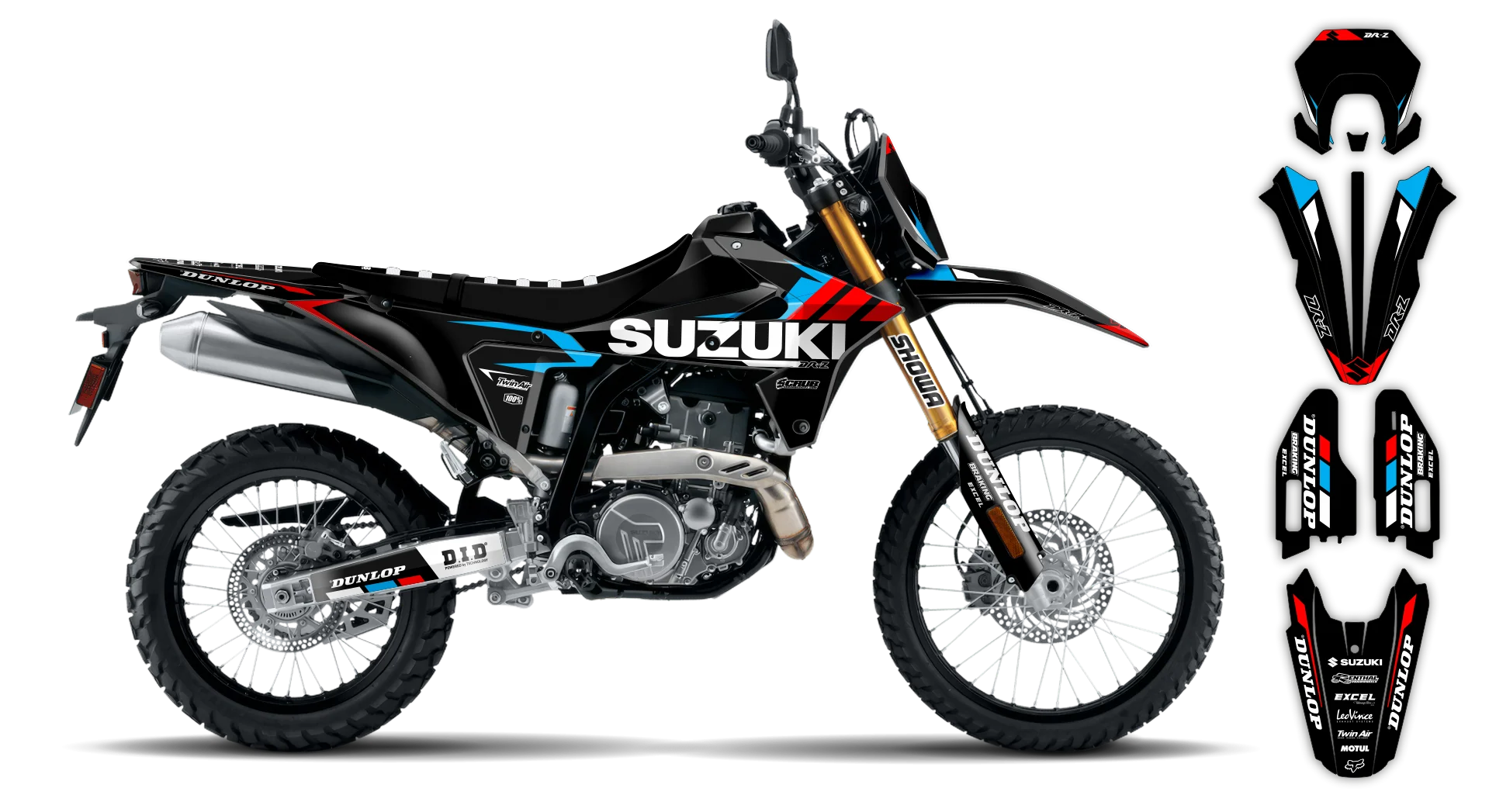 Graphics Kit - Suzuki - DR-Z4S Enduro - 2025-2026 - SE1077 - LE