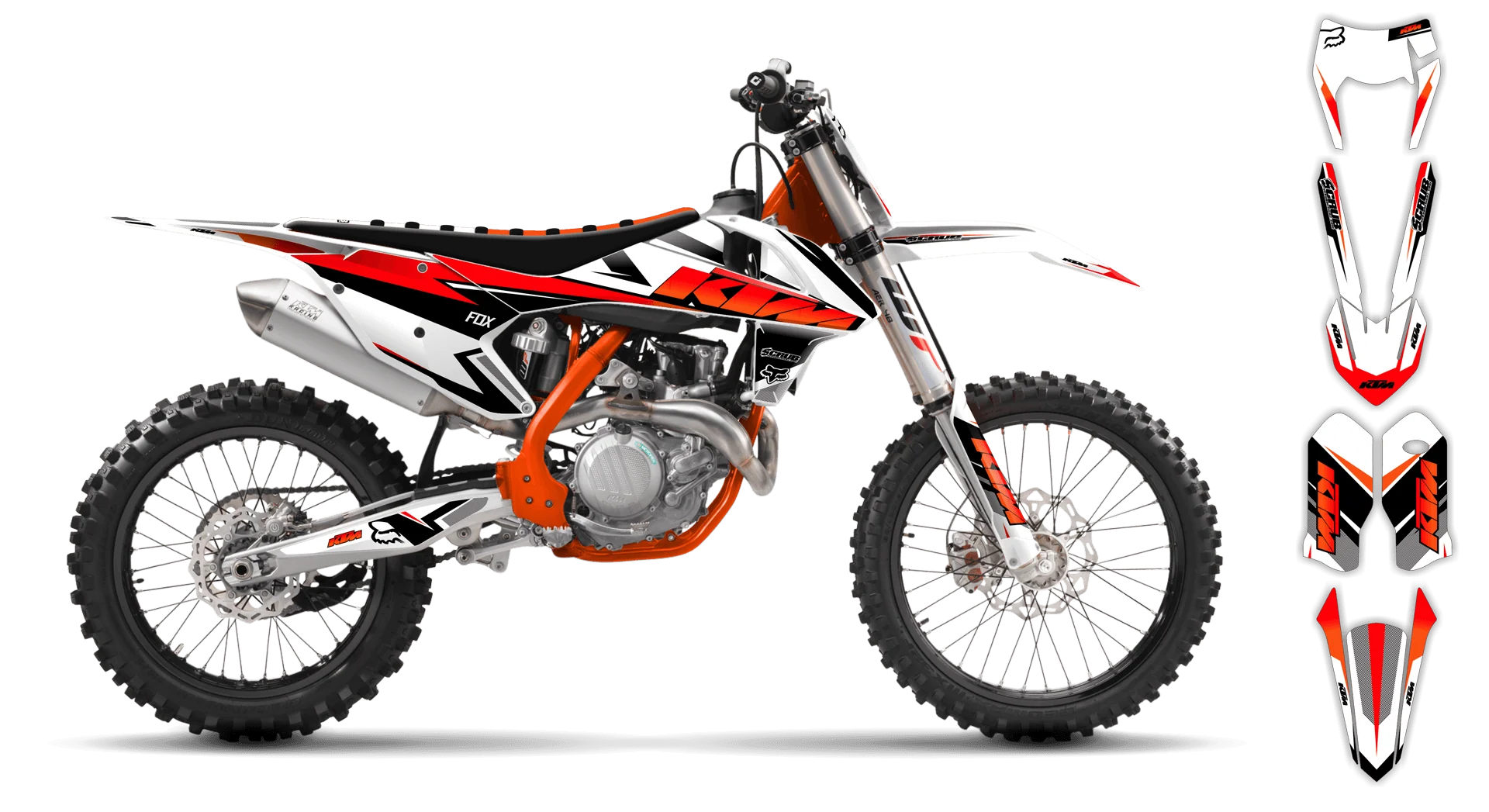 Graphics Kit - KTM - EXC EXC-F / XC-W XCF-W - 2017-2019 - K14 - R1