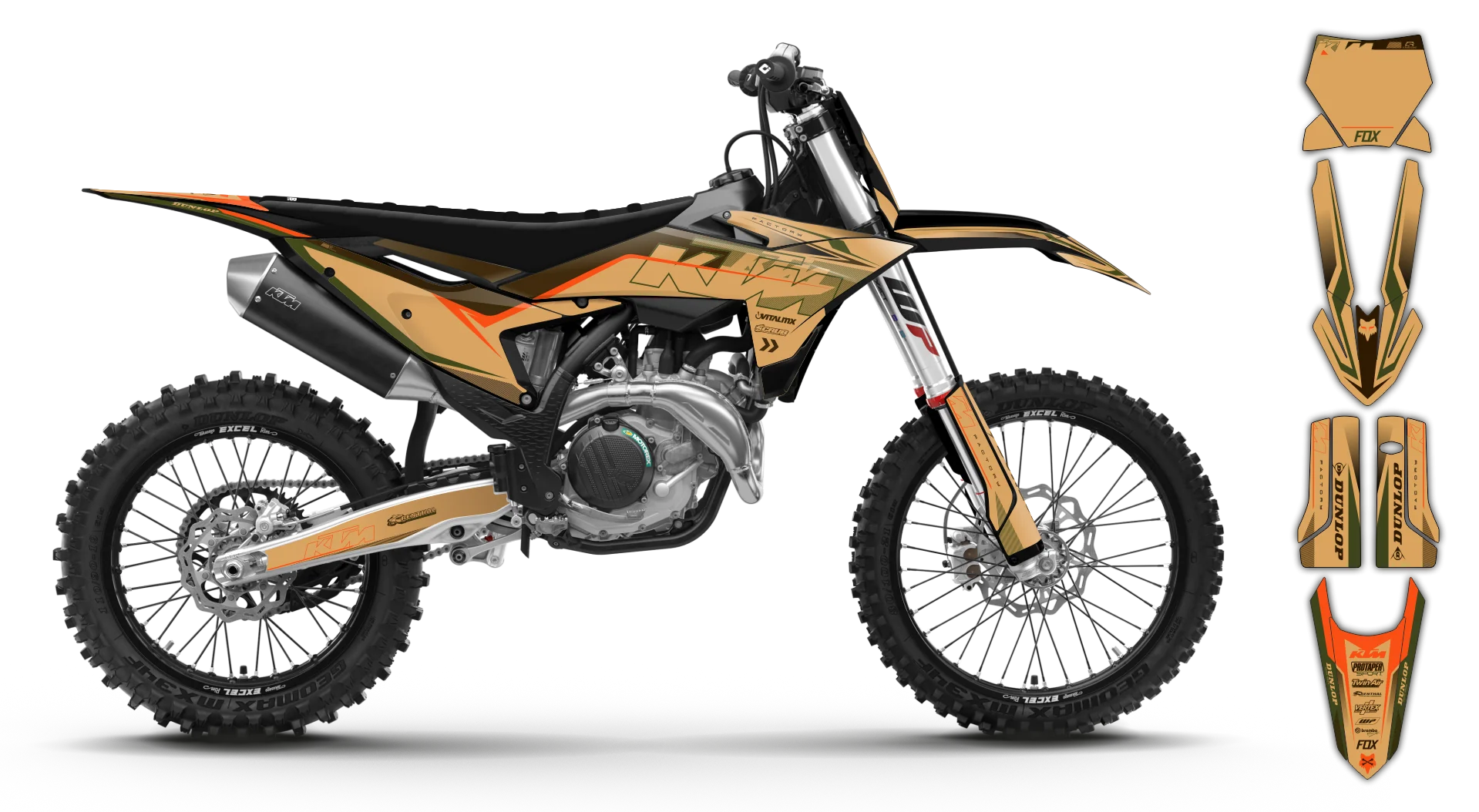 Graphics Kit - KTM - SX SX-F / XC XC-F - 2025 - K5 - R1