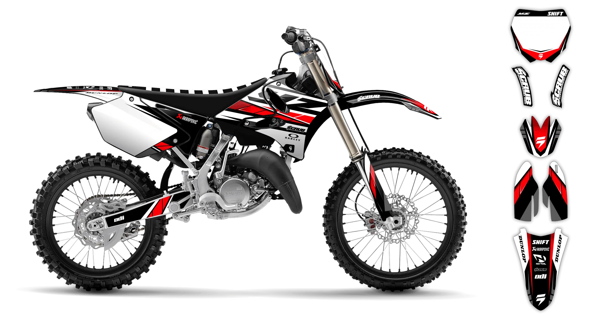 Graphics Kit - Yamaha - YZ 125 - 1992 - SE1009 - R1