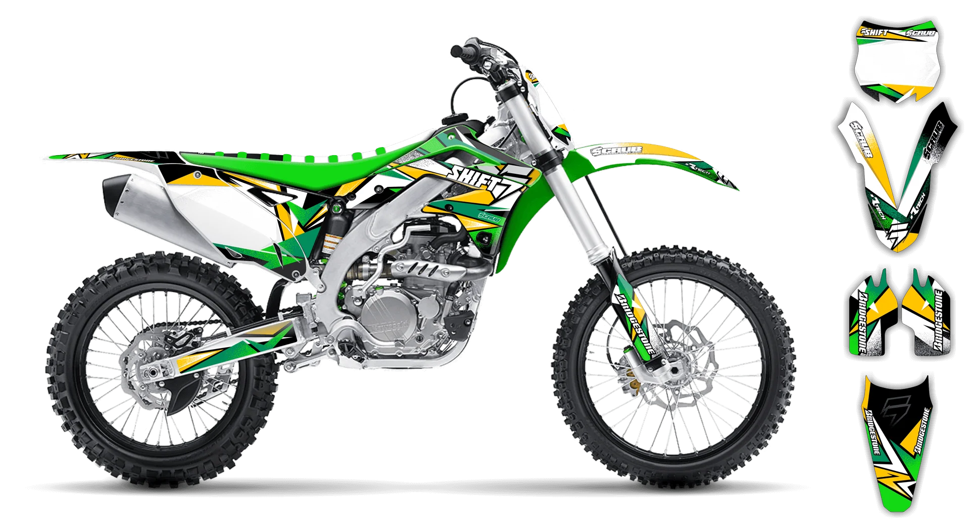 Graphics Kit - Kawasaki - KX 450F - 2013-2015 - X-Rut - R2