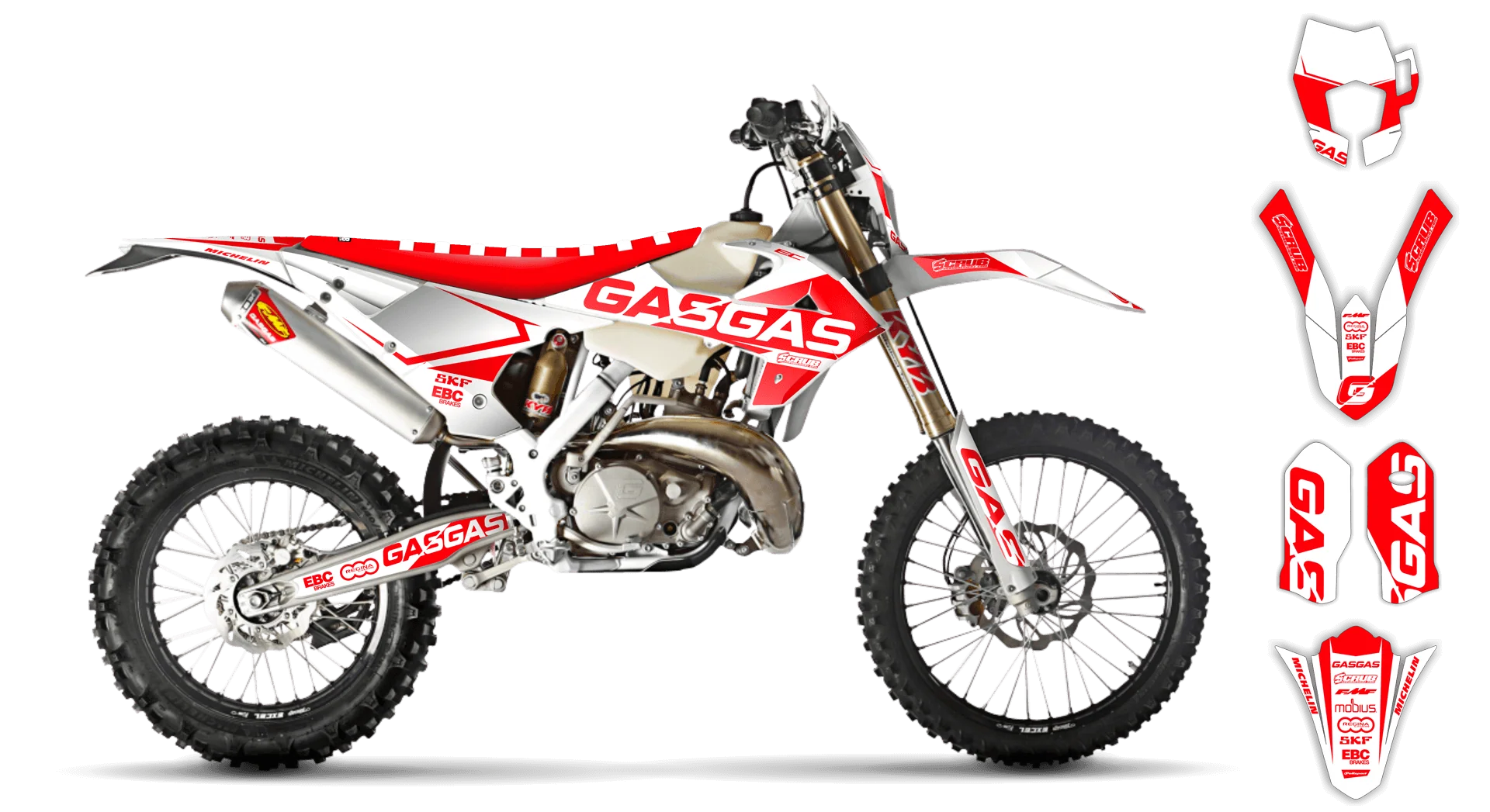 Graphics Kit - Gas Gas - EC EC-F Series - 2018-2020 - SE1040 - LE