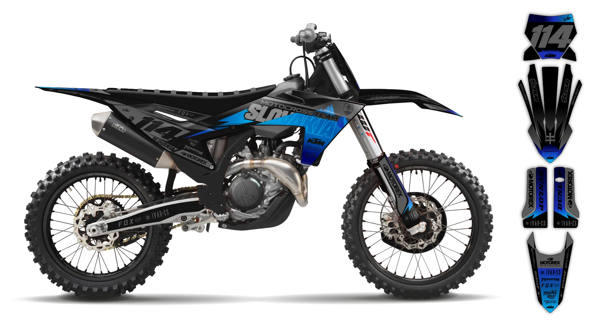 Graphics Kit - KTM - SX 50 - 2024-2025 - SVK - LE