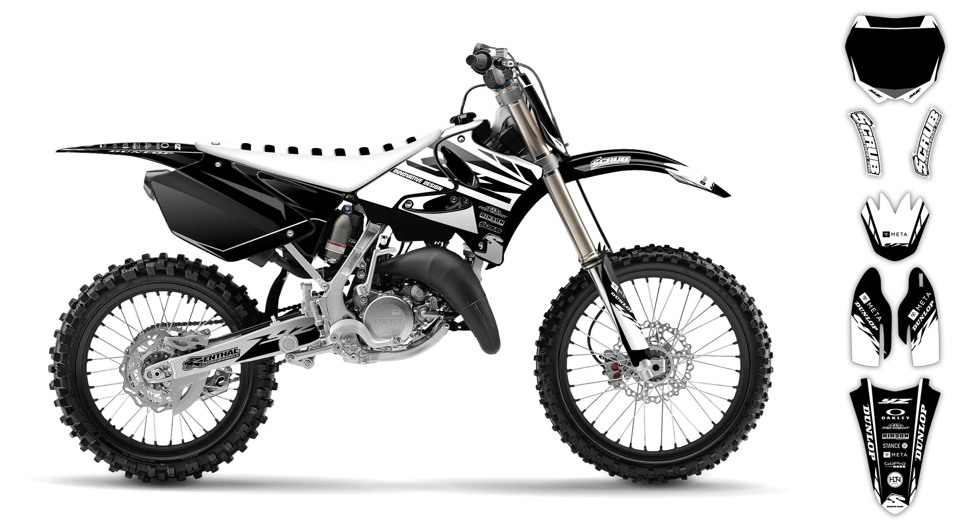 Graphics Kit - Yamaha - YZ 125 - 2008-2014 - SE1002 - R4