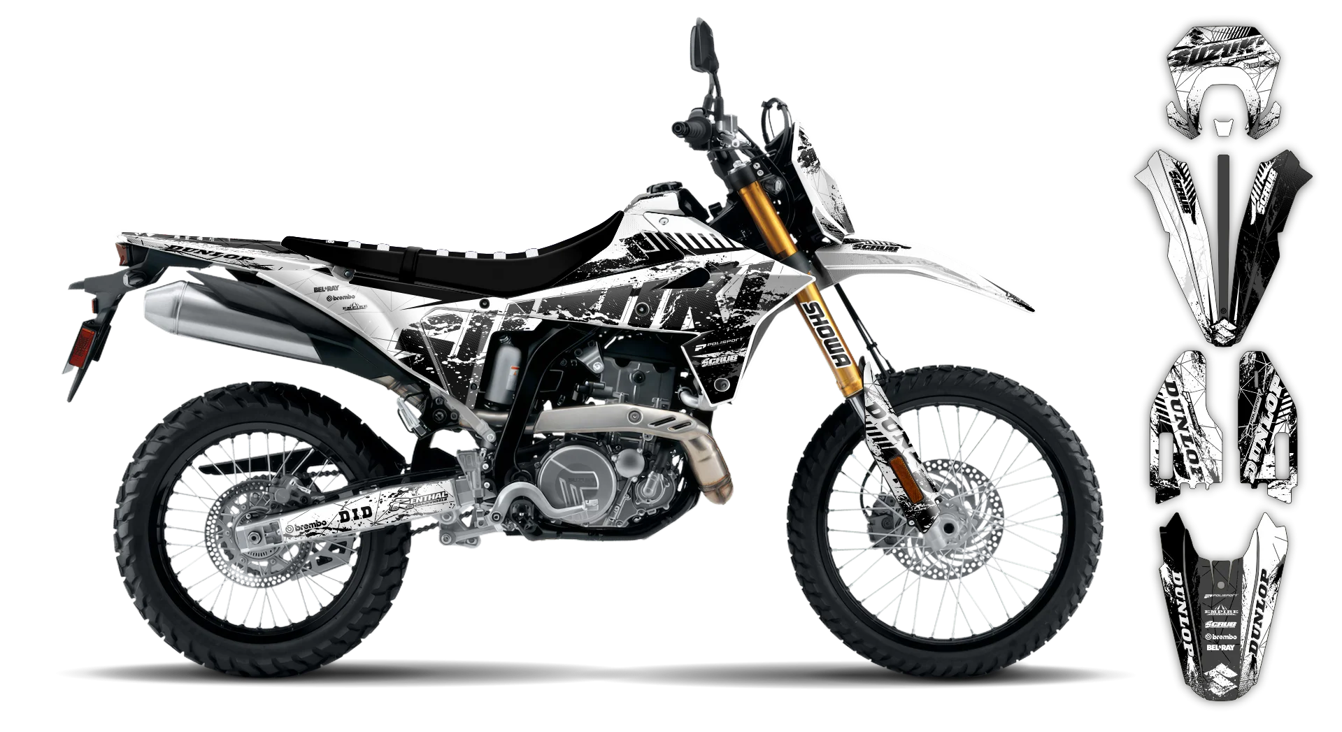 Graphics Kit - Suzuki - DR-Z4S Enduro - 2025-2026 - SE1079 - R4